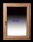 نوافذ ألمنيوم خشبية EPDM مع زجاج ثلاثي للسوق العربي السعودي